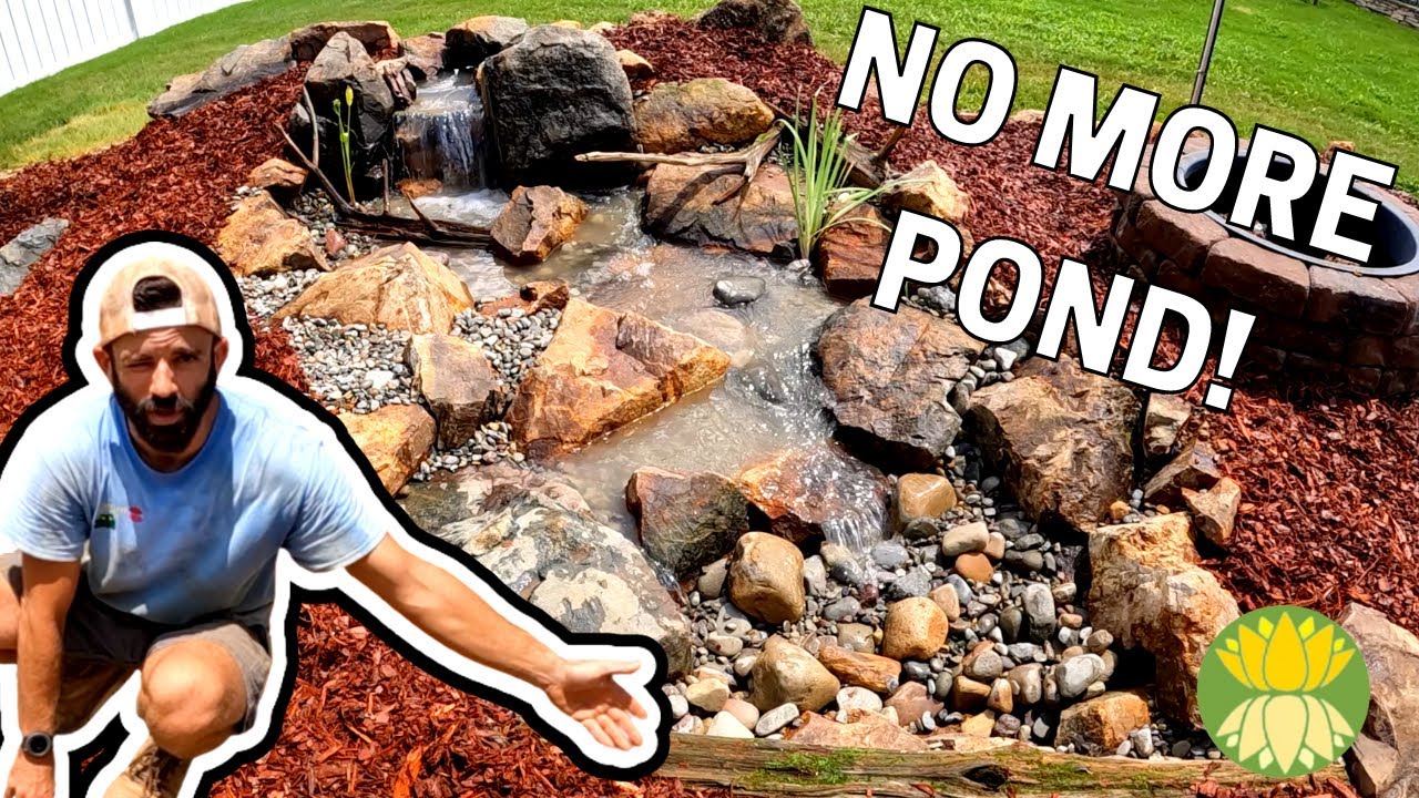 Converting a Pond to a Pondless Waterfall