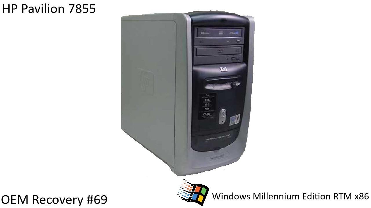 OEM Recovery #69 - HP Pavilion 7855
