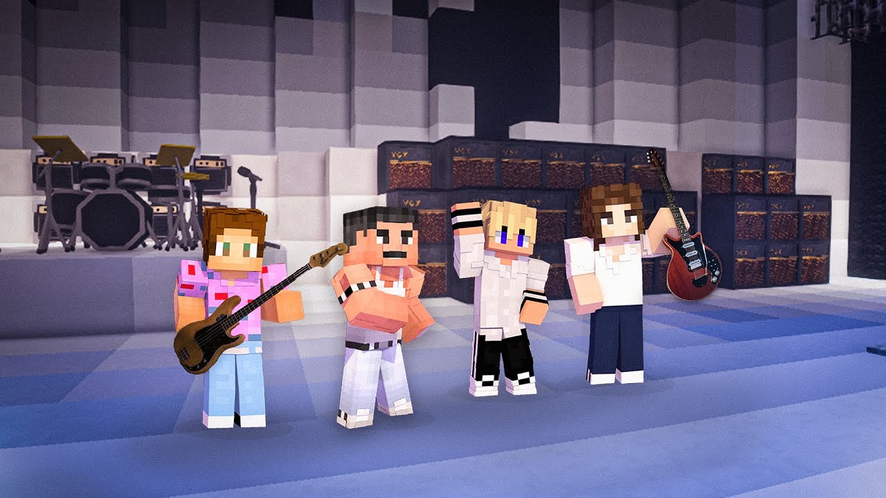 🥁QUEEN LIVE AID IN MINECRAFT (Officialny Zwiastun) 🎸