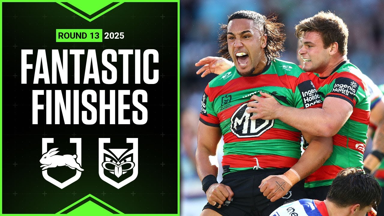 NRL Highlights | NRL Best finishes of 2025: Rabbitohs v Warriors - Round 13 | Match Highlights