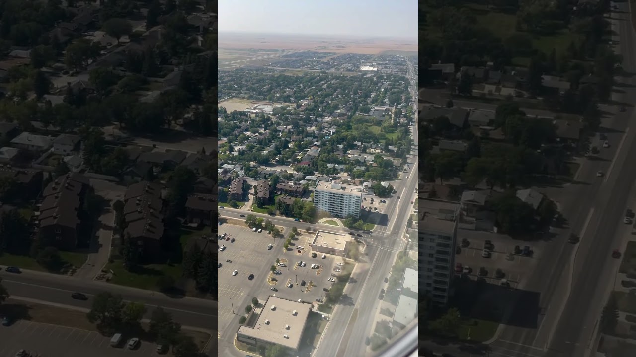 YQR Landing View September 2025 #aviation #landing