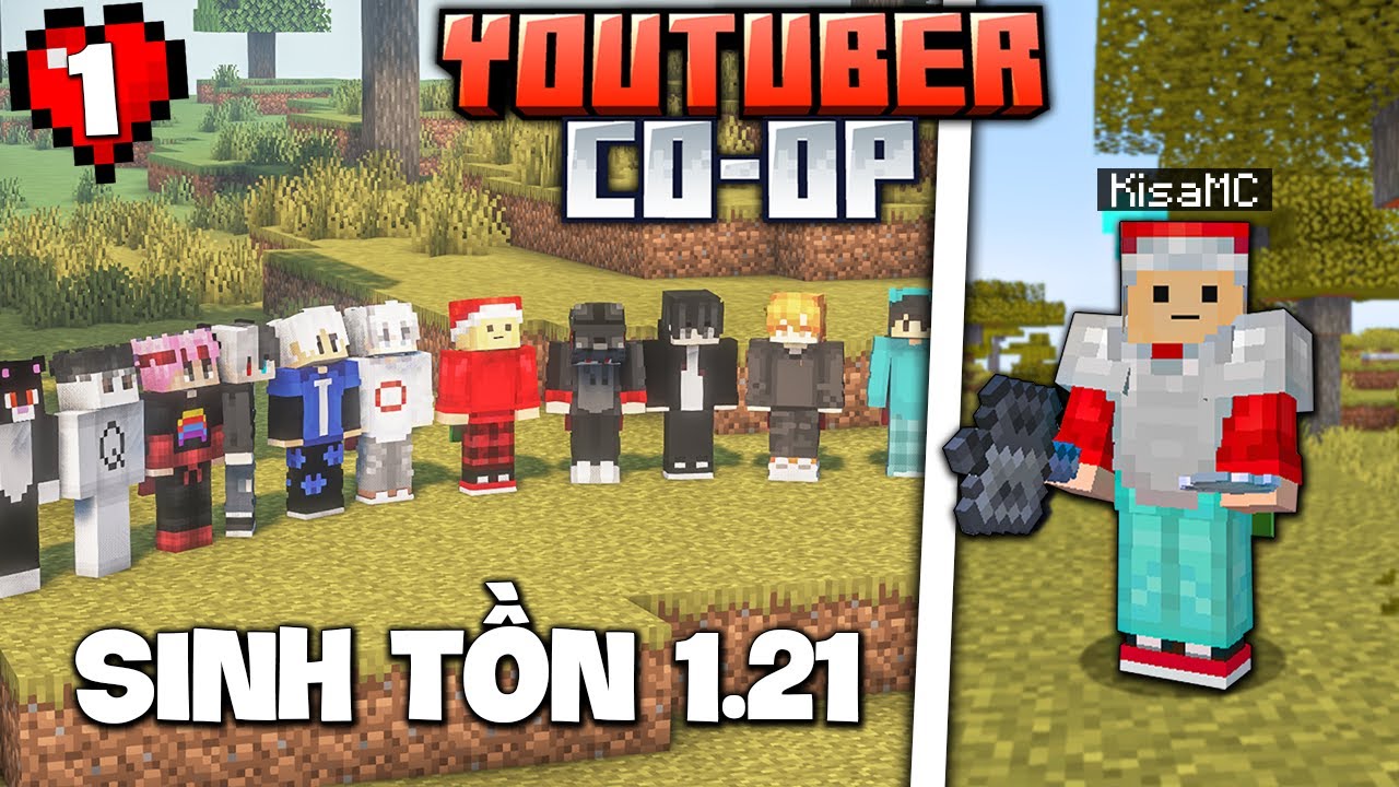 Minecraft YOUTUBER COOP 1.21: Nữ Nhi Quốc Khởi Đầu Với Cây Búa Mới!!