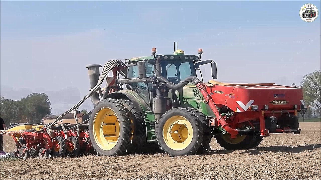 JD 6155R + Väderstad - Tempo V-12 & FH 2200 | GARAVELLI | Big corn seeding 2022