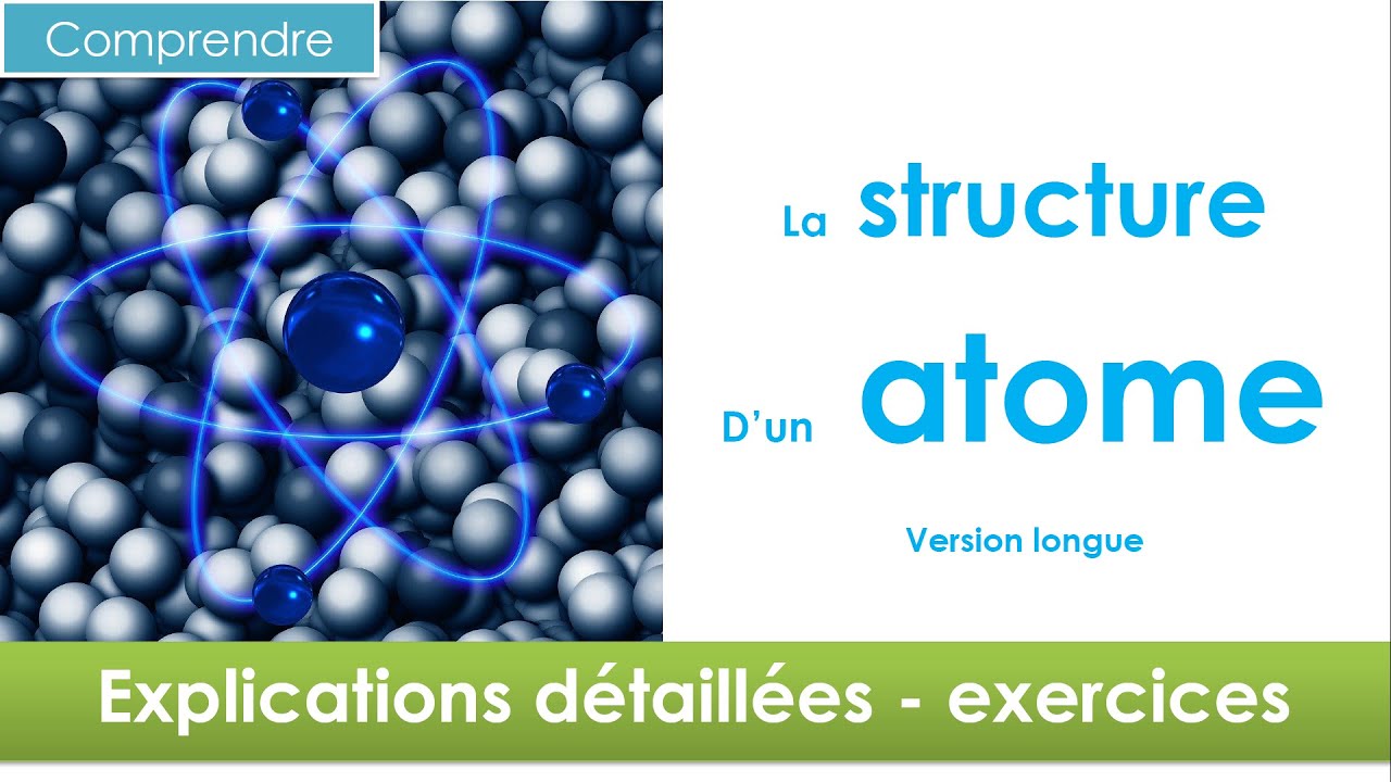 structure atome en 3 minutes (version détaillée) 🧪 : chimie collège (niveau 3ème et plus)