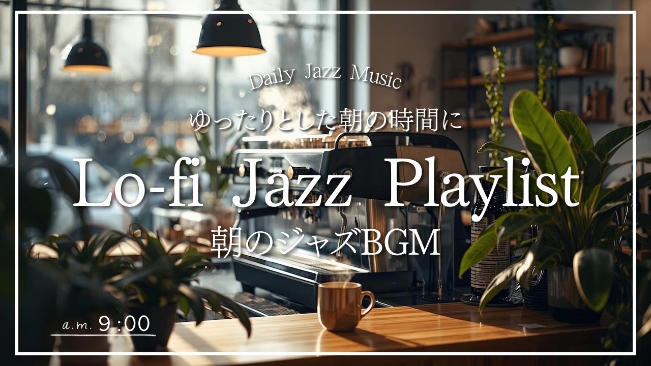 【Lo-fi Jazz BGM】 Start Slow。思考を整えるLo-fi ジャズ。1日を心地よく始めるためのリラックスBGM  | 作業用 | 勉強用 |