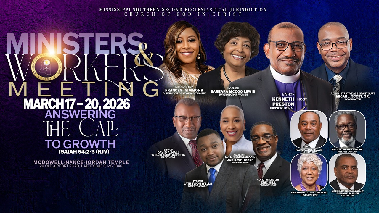 MSSCOGIC Ministers and Workers Meeting - Tuesday Evening