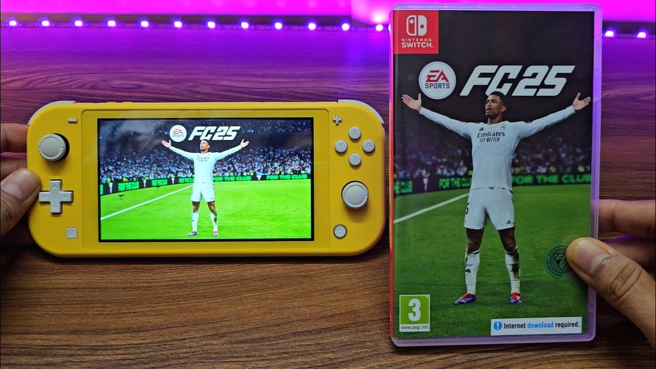 Распаковка и игровой процесс EA FC25 (Nintendo Switch)