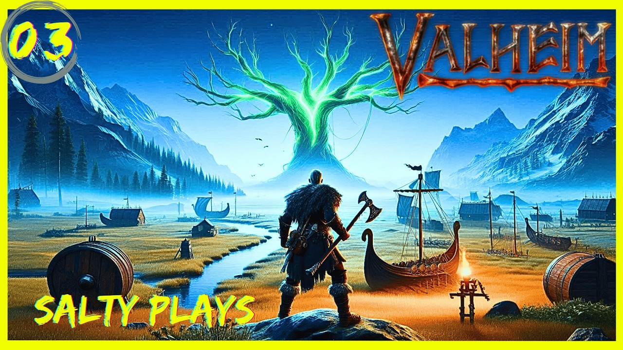 Valheim Troll Mining : A WILD Open World Viking Survival : Episode 3