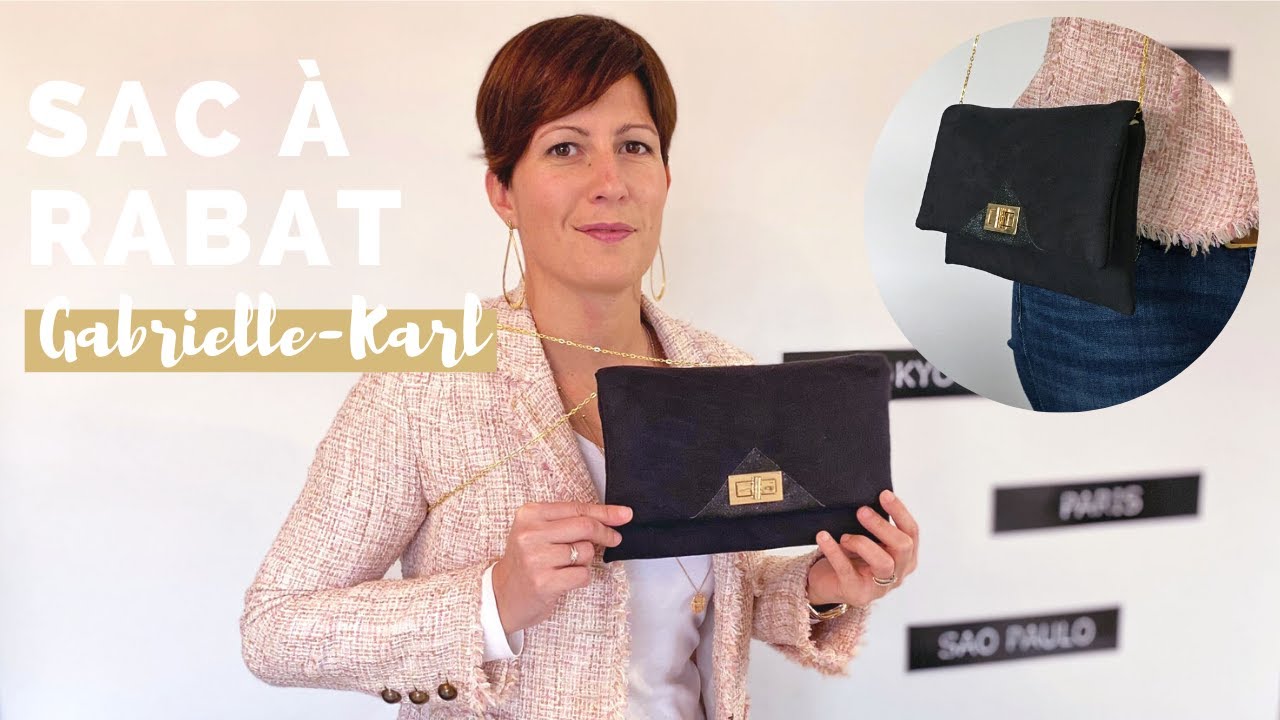 Coudre : sac à rabat haute couture matelassé