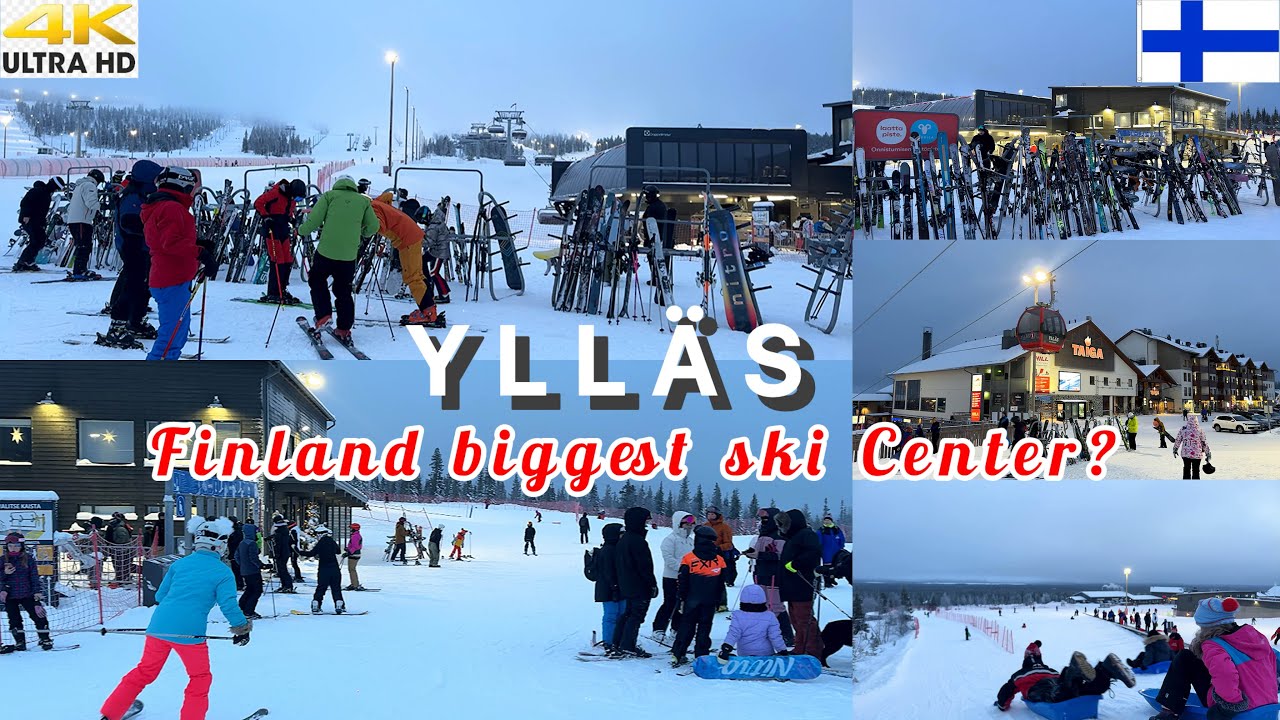 YLLÄS SKI RESORT IN LAPLAND  - 4K WALKING TOUR IN FINLAND HIGHEST SKIING CENTER 2025 🇫🇮