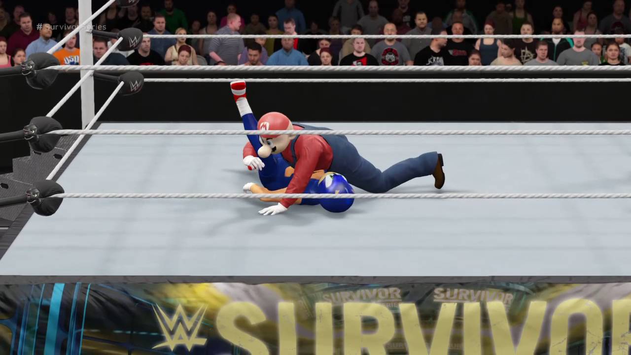 WWE 2K16 Mario vs Sonic