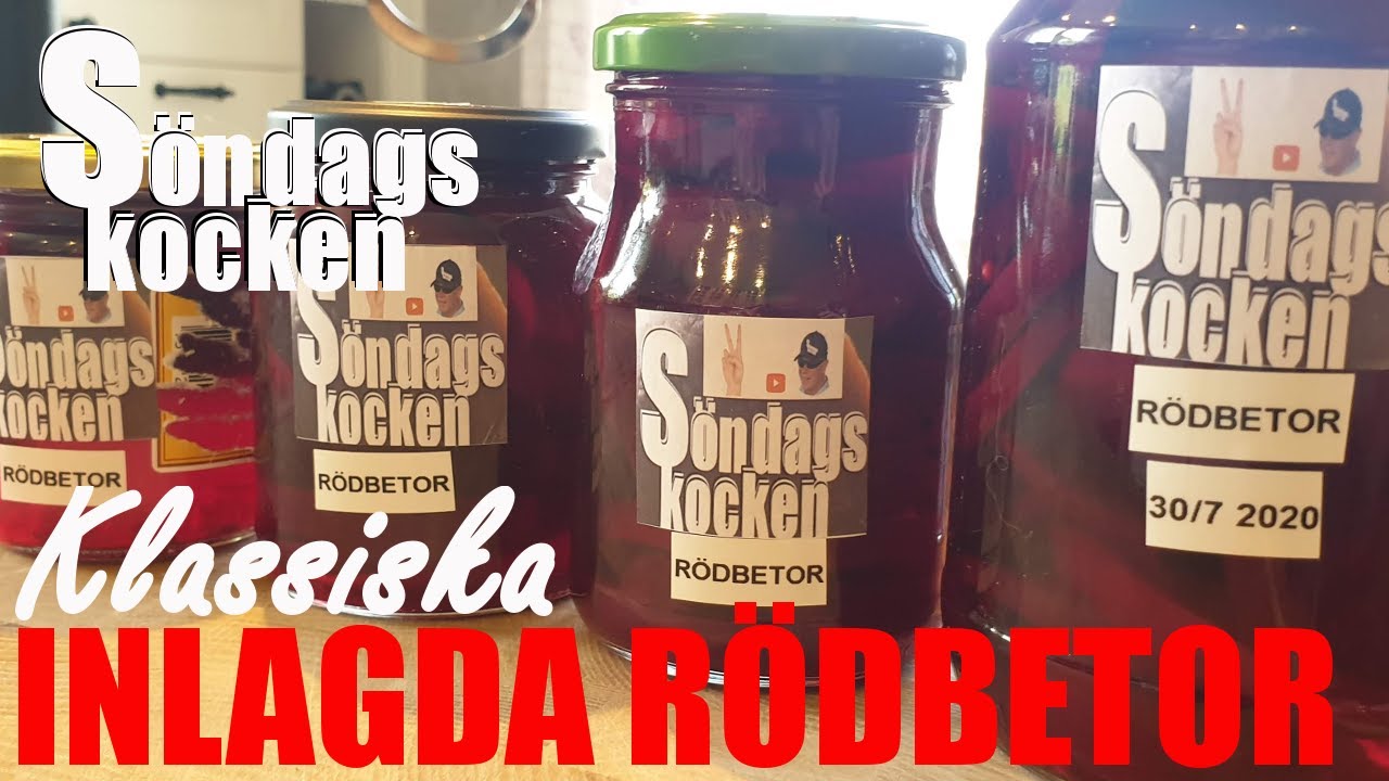 Klassiska Inlagda Rödbetor - Superenkelt att göra själv - Ett bra recept för dina Rödbetor