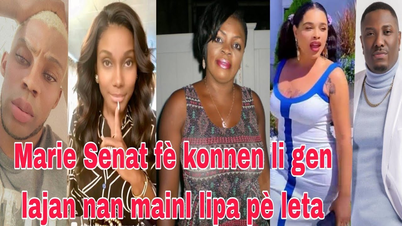 Marie Senat kanpe an grenn nan bouda an fas Blondedy ak Shelsankan/Si Blondedy pa pozel lap san mari