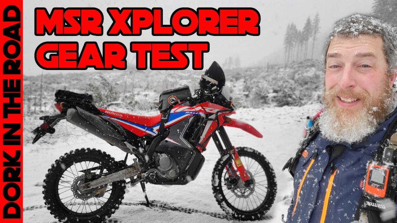 Extreme Weather (Driving Rain and Snow) MSR Xplorer Adventure Motorcycle Jacket and Pants Test