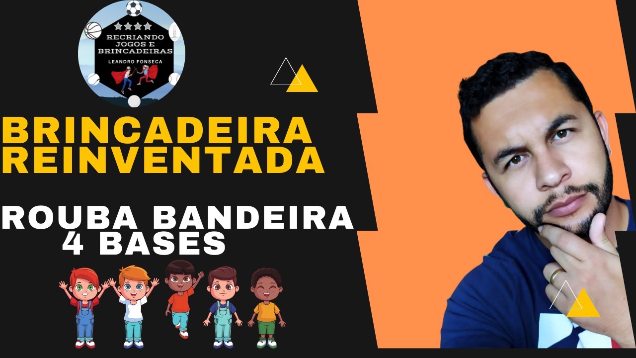 Brincadeiras na Educação Física - Rouba Bandeira 4 Bases
