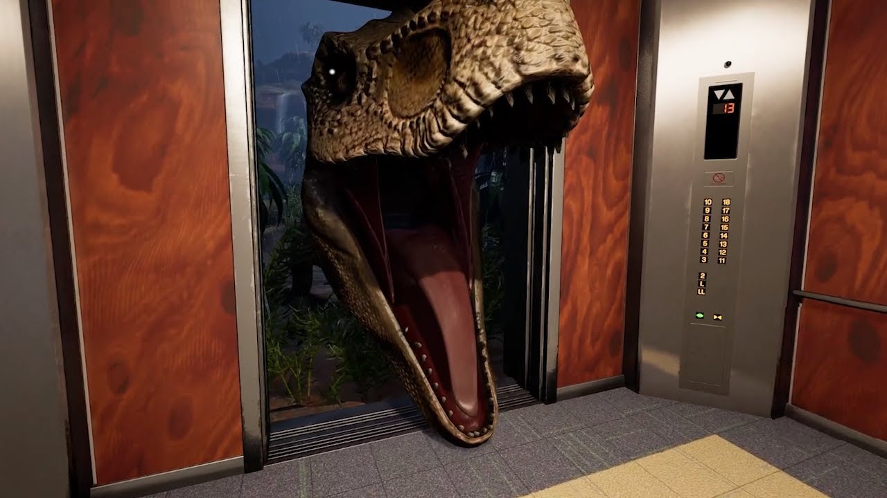 恐竜エレベーター！？９９９階のビルでいろんな異常に襲われるホラーゲームがヤバすぎる【Elevator】