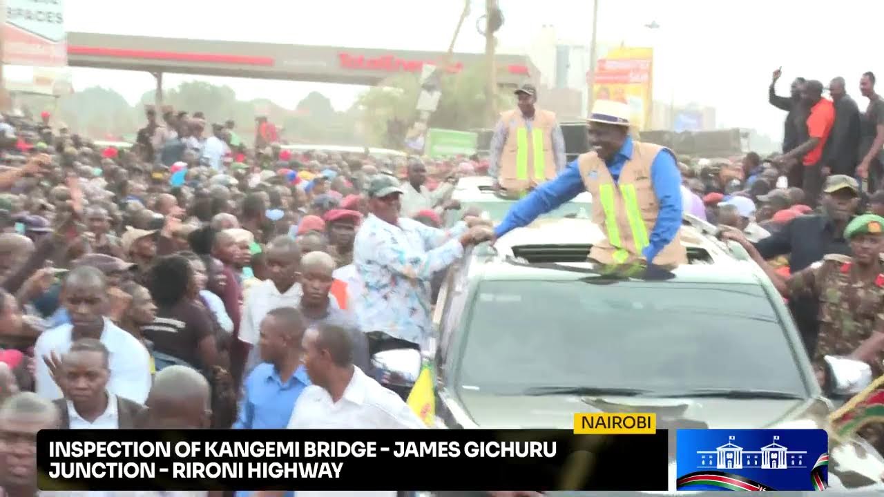 Inspection of Kangemi Bridge - James Gichuru Junction - Rironi Highway, Nairobi.