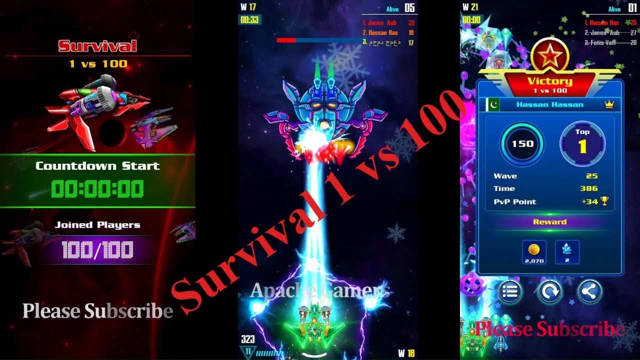 Galaxy Attack: Alien Shooter I New PVP Survival Mode | PVP Survival 1 vs 100 | By Apache Gamers
