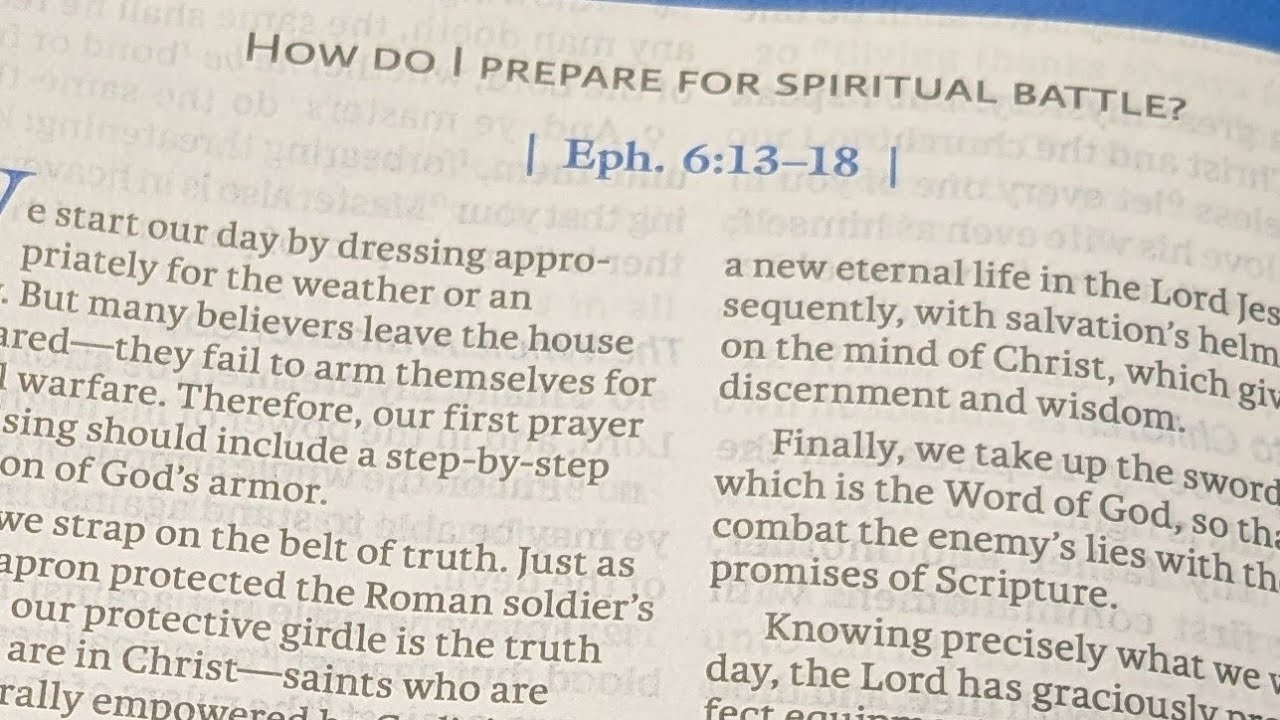 Getting prepared for battle putting on the whole Armor of God step by step🙏🙏🙏(Ephesians 6)
