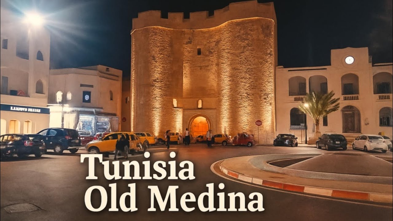 Magical Night in Mahdia Old Medina 🌙 | Tunisia Horse Carriage Tour & City Walkight  🇹🇳✅️🇹🇳