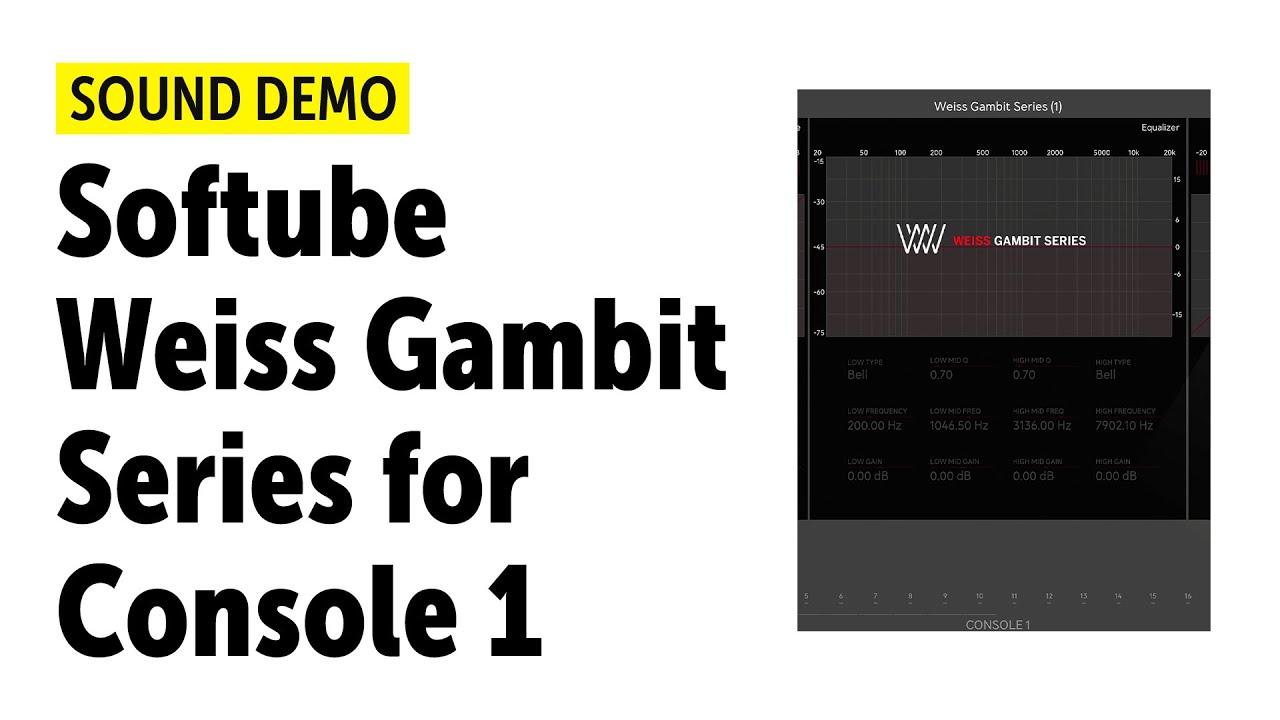 Softube Weiss Gambit Series for Console 1 Quick Demo (no talking)