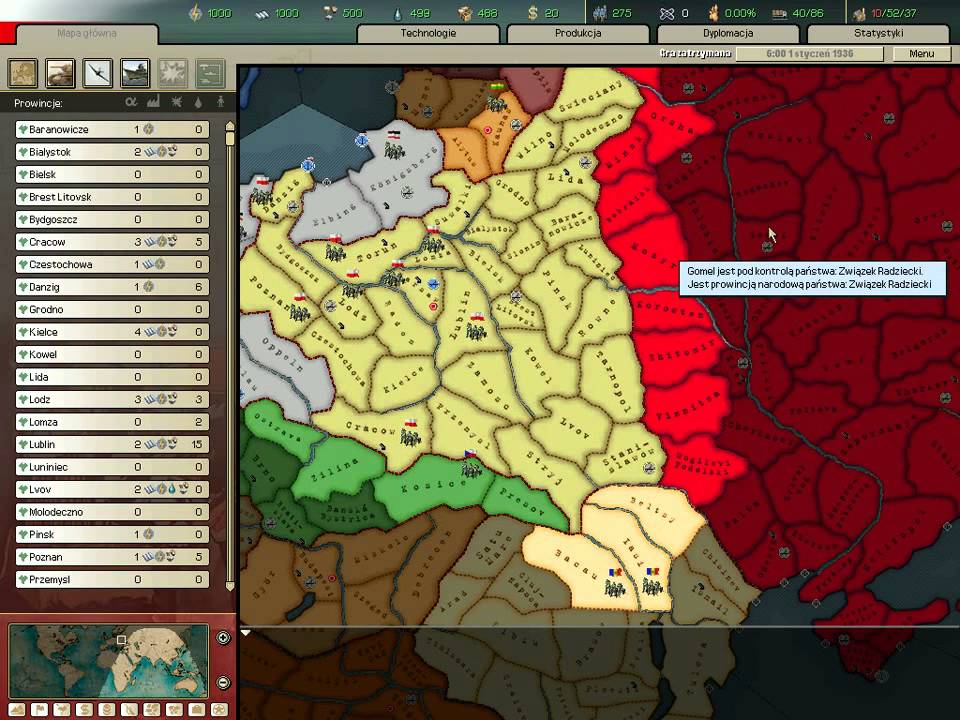 Hearts of Iron 2 Polska #1 Gramy Polską! Niespodzianka :)