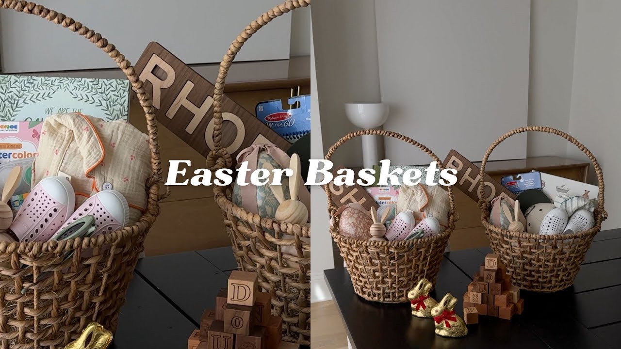 Fill my little's Easter baskets with me + Miniolie clothing haul