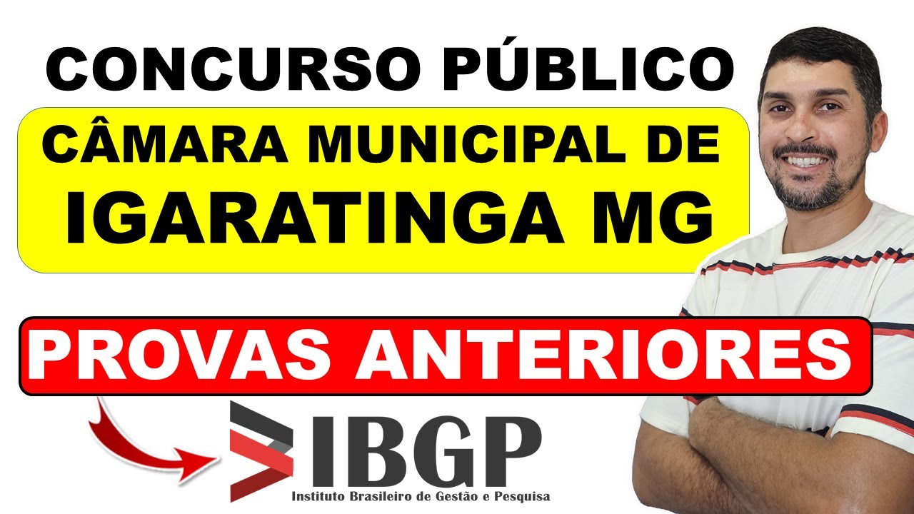 CONCURSO PÚBLICO DA CÂMARA MUNICIPAL DE IGARATINGA MG 2025 | AGENTE DE CONTRATAÇÃO CONTADOR  