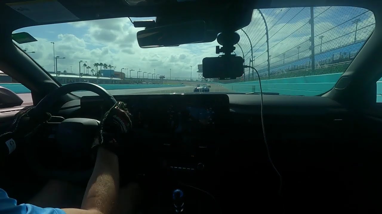 Lapping Homestead-Miami Speedway in the S650 Dark Horse