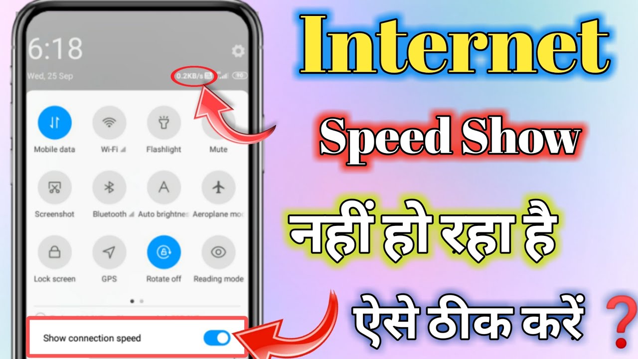 Internet Speed ​​Not Showing In Display || Internet Speed Show Nahi Ho Raha hai || Deevyanshu kumar