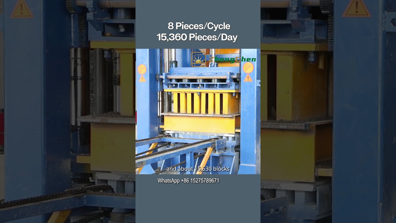 China Large Sized Automatic Hydraulic Concrete Hollow Block Making Machine With High Strength