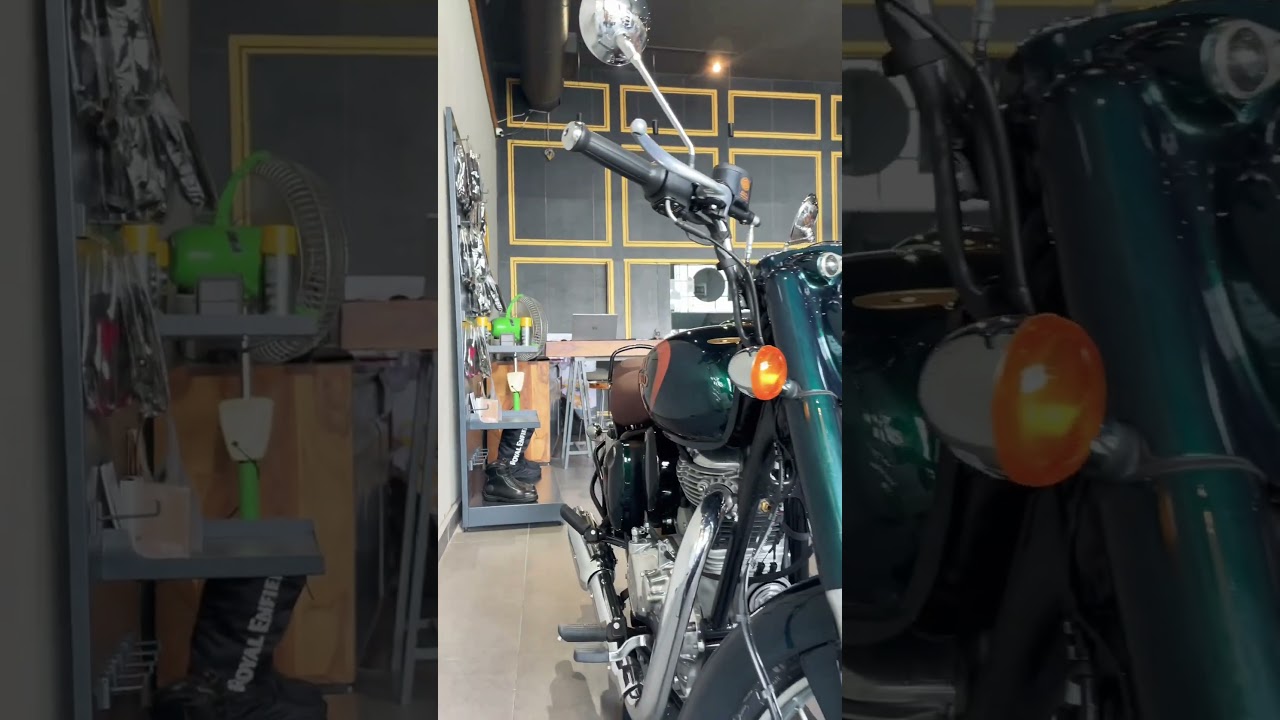 New Royal Enfield Classic 350 Green Colour (Halcyon Green) 
