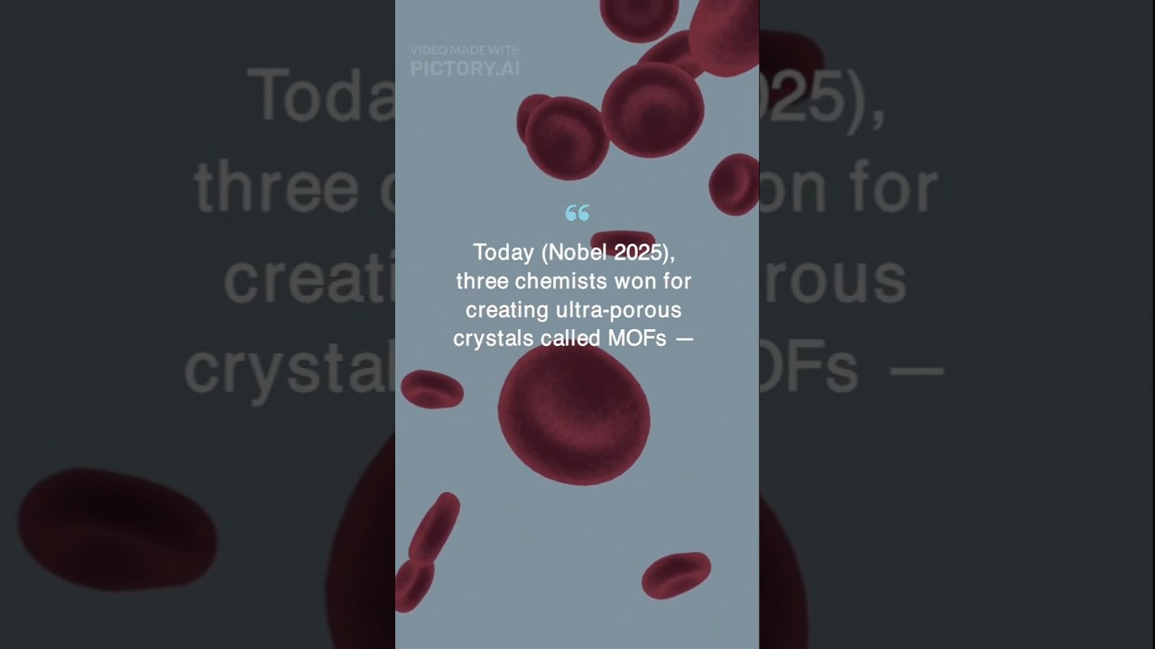 2025 Nobel Prize Winner:MOFs — Materials That Capture Water & CO₂