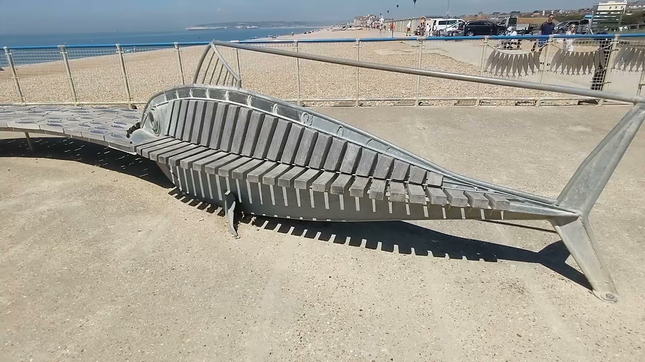 Seaford Bay and Seven Sisters, East Sussex. Drone shot