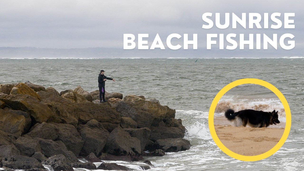 1h of fishing at the Santo Amaro de Oeiras beach