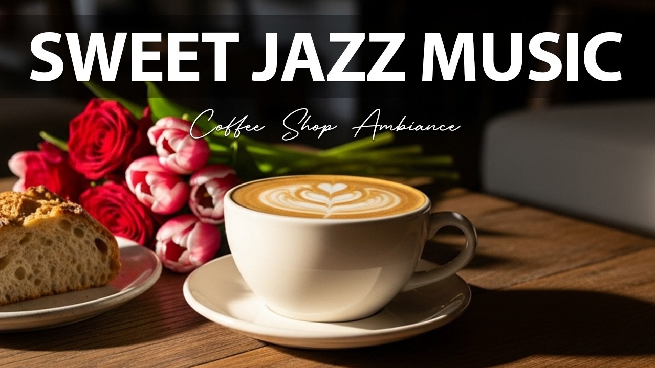 Sweet Jazz Music ☕Coffee Shop Ambiance for Relaxing, Holiday and Happy Moods