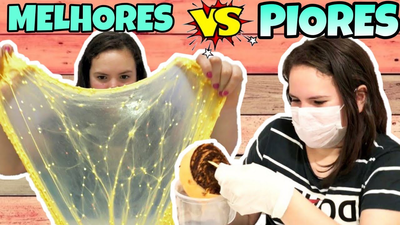 MINHAS MELHORES SLIMES VS PIORES COM FUNGOS