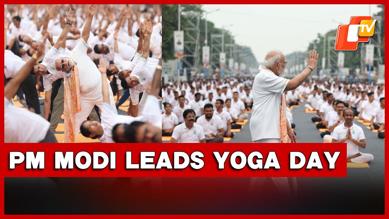 PM Modi Leads Mass Yoga Session On 12th International Yoga Day 2026