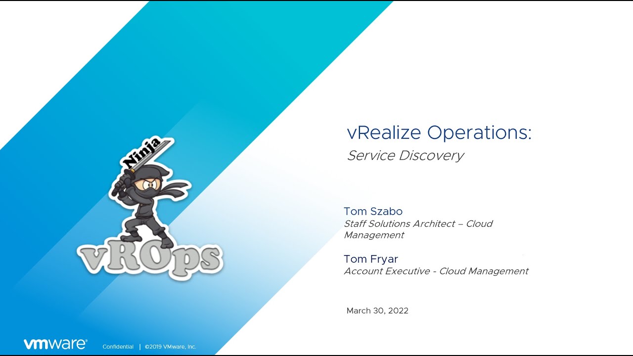 vRealize Operations:  Service Discovery