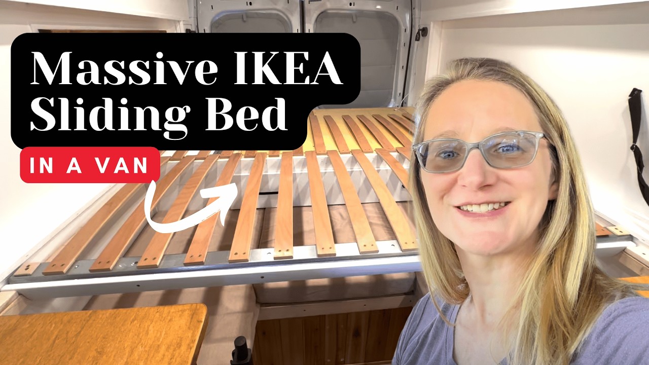 Affordable IKEA Sliding Bed | Van Build Modifications - Episode #2