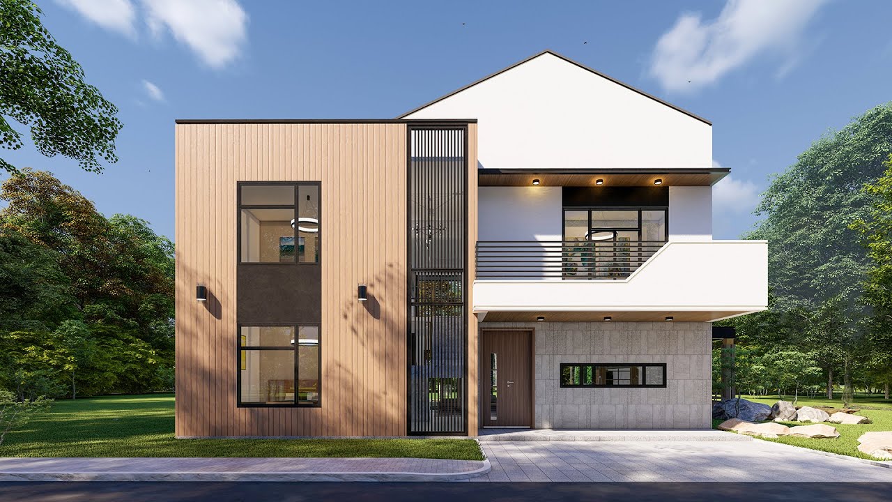 Low cost 2 storey house design 低成本二层住宅设计