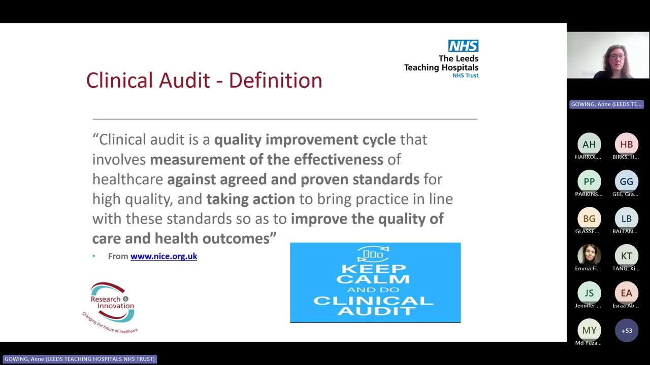Research, Audit or Service Review - NIHR Leeds BRC Online Seminar Series 25/26