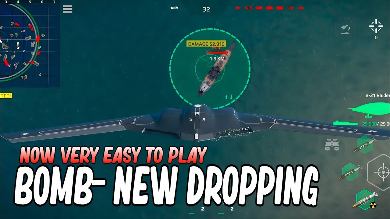Modern Warships:🔥Bomber Droping Mechanics Reworked Similar Of SLBM Style