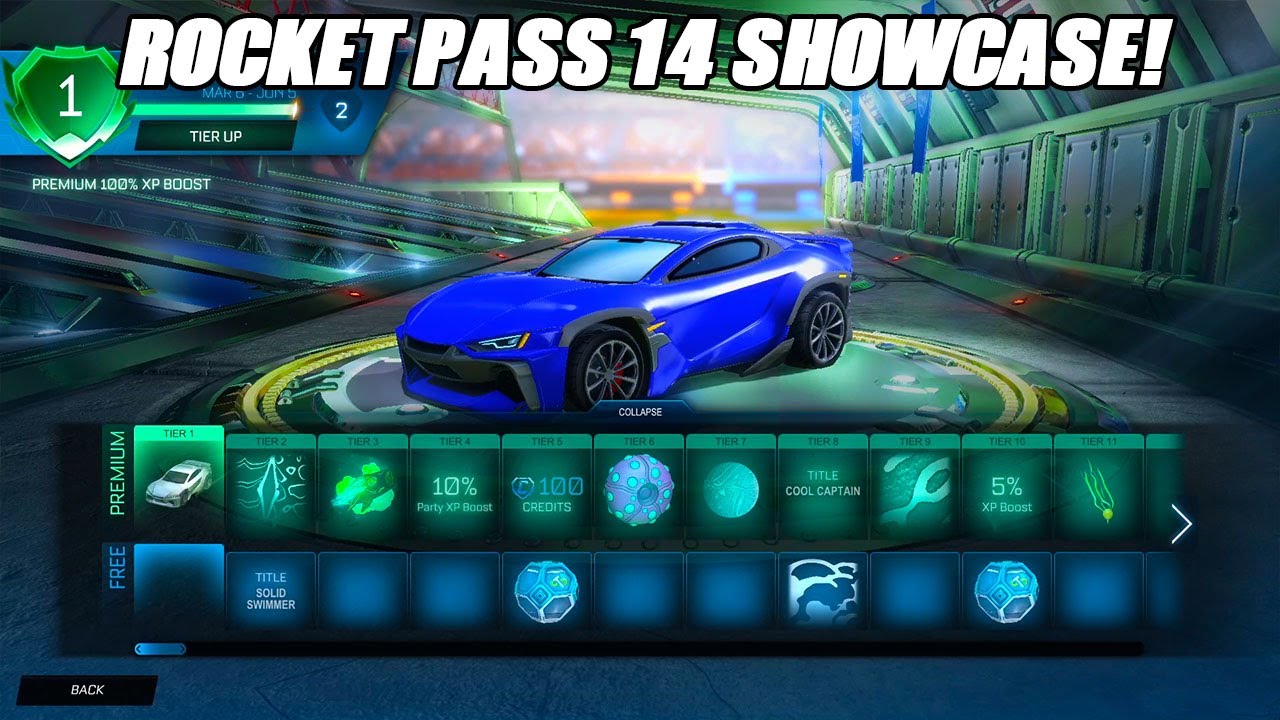 Showcasing *NEW* Season 14 Rocket Pass!! - Rocket League Season 14 Showcase