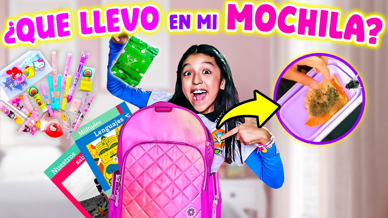 🎒¿QUE LLEVO EN MI MOCHILA?l Yo soy Aranza 💕
