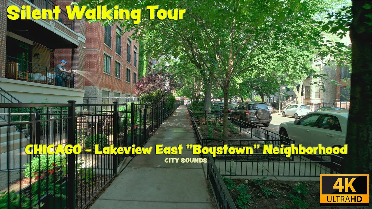 4K || Chicago Walk - Lakeview East 