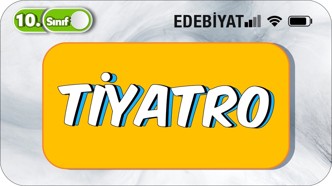 Tiyatro | SINAVLARDA MUTLAKA SORU GELİR |10.Sınıf Edebiyat  #2023