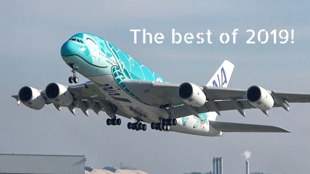 (4K) The BEST of Plane spotting 2019 - Heavy planes, rare movements, and special liveries!