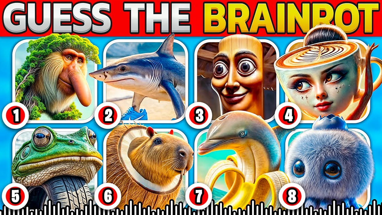 Guess The ITALIAN BRAINROT AI Animals Memes | Bombardiro Crocodilo, Tralalero Tralala & More