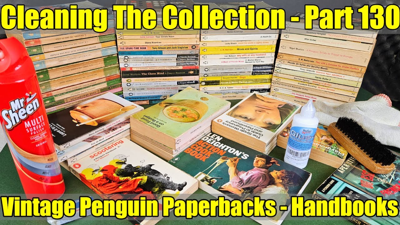 Unintentional ASMR - Cleaning The Collection - Part 130 - Vintage Penguin Handbooks